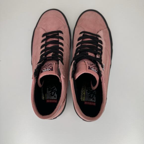 Vans Lizzie Rosette Pink Black Suede Skate Shoes Women’s Size 10.5 Mens 9 - Picture 6 of 8